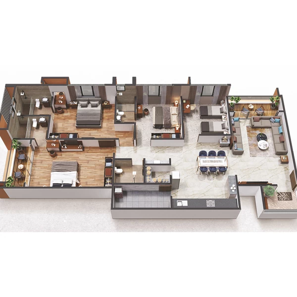 4BHK Unit Virtual Plan